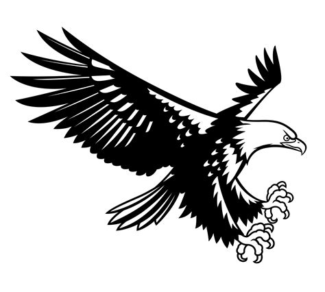 black and white eagle photo|eagle black and white outline.